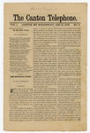 The Canton Telephone: Vol. 1, No. 5 - January 15, 1879