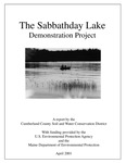 The Sabbathday Lake Demonstration Project (April 2001) by Cumberland County Soil and Water Conservation District