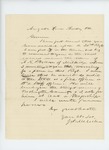 Undated - J.A. Milliken recommends A.K.P. Wallace for field or staff officer position by J. A. Milliken