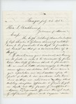 1862-07-26 Mr. A. Simpson recommends Charles Gilmore for promotion by A. Simpson