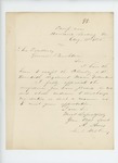 1862-08-13 Lieutenant Adelbert Ames accepts position as Colonel by Adelbert Ames