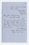 1862-08-16 Major Charles D. Gilmore notifies General Hodsdon of four men going to the 8th Maine Regiment by Charles D. Gilmore