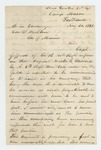 1862-08-20 Colonel Charles D. Gilmore recommends Walter G. Morrill for appointment as 2nd Lieutenant in Company B by Charles D. Gilmore