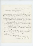 1862-08-23 William Morrell writes Adjutant General Hodsdon regarding regimental papers by William W. Morrell