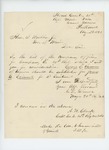 1862-08-28 Charles D. Gilmore notifies Governor Washburn of a change in company officers by Charles D. Gilmore
