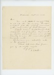 1862-09-30 E. Webb requests election papers by E. Webb