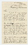 1862-10-11 Rufus Robertson reports the death of Captain L.F. Andrews of Company F by Rufus Robertson