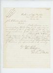 1862-11-24 Colonel Adelbert Ames recommends Elisha Besse for 2nd Lieutenant, and Alden Litchfield for 1st Lieutenant and Quartermaster by Adelbert Ames