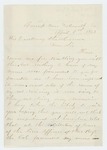 1863-04-06  Hezekiah Long, Company F, inquires about a commission