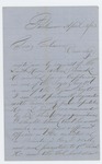 1863-04-18  Mr. Seabury recommends Hosea Allen for a commission in the USCT