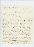 1863-04-23 F.H. Dinsmore writes Adjutant Hodsdon on behalf of Hosea Allen by F. H. Dinsmore