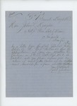 1863-05-13 Caleb Sanborn inquires why his son Mattson C. Sanborn's commission was revoked by Caleb Sanborn