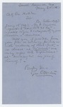 1863-05-20 George Geaton requests evidence of M.C. Sanborn being appointed 2nd Lieutenant by George Geaton