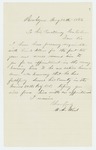 1863-05-26 N.D. Ward recommends Lieutenant Allen for an appointment in the US Army by N. D. Ward