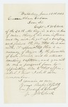 1863-06-15 Joseph Clark requests promotion of son-in-law Captain A.W. Clark by Joseph Clark