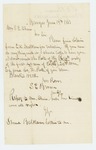 1863-06-19 S.E. Benson regarding enlistment claim for E.H. Balkam by Seth E. Benson