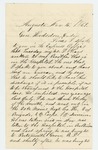 1863-11-16  Wade Chase requests a discharge on behalf of his brother John