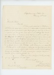 1864-02-25  Frederic Lane writes Secretary of State E. Flint, Jr. to request commission in a new regiment