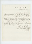 1864-03-11 Lieutenant Colonel Charles Gilmore expresses regret at the loss of Lieutenant James Nichols by Charles D. Gilmore
