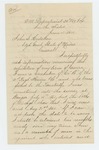 1864-06-04  Quartermaster George H. Miller requests information about his term of service
