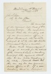 1864-09-21 Major Ellis Spear writes regarding resignation of Captain Clark by Ellis Spear