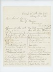 1865-05-02 Captain J.F. Land and other officers recommend Reverend George Williams be commissioned as chaplain by J. F. Land