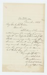 1866-03  Henry C. Merriam requests a copy of the 1865 annual report