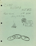 Camp Neofa Newsletter July 8-15, Week 1, 1973