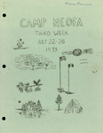 Camp Neofa Newsletter July 22-28, Week 3, 1973