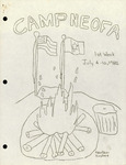Camp Neofa Newsletter July 4-10, Week 1, 1982