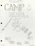 Camp Neofa Newsletter  July 9-15  Week 1, 1995