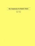 The Commission on Maine's Future : Interim Report : April 1, 1988 by Commission on Maine's Future