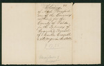 Undated (circa 1860) Claims of Axel Hayford, Coroner of Waldo County, for expenses of inquest and burial of Martin Crowell, a stranger by Axel Hayford
