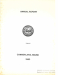 Town of Cumberland, Maine, Annual Report 1980 by Cumberland (Me.)