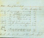 Elias Mountfort Bill for Supplies for Town Farm, March 1849 by Cumberland (Me.)