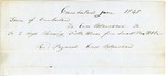 Enos Blanchard Bill for Cleansing Smallpox, June 1848 by Cumberland (Me.)