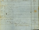 Robert McLellan Bill for Work on Town Farm, March 16, 1852 by Cumberland (Me.)