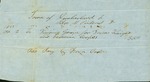 Silas Rideout Bill for Digging Grave of Dorcas Knight, April 2, 1853
