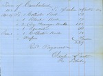 Sanborn & Carter Bill for Supplies for Cumberland Overseers of the Poor, June 1, 1853 by Cumberland (Me.)
