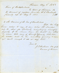 Hiram Bill for Supplies Furnished to S. Burbanks, August 3, 1853 by Cumberland (Me.)