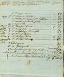 Robert McLellan Bill for Work on Town Farm, March 10, 1855 by Cumberland (Me.)