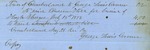 George Lewis Bill for Burial of Hugh Sawyer, August 26, 1856 by Cumberland (Me.)