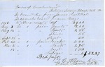Maine Insane Hospital Bill for James Mitchell, November 1856 by Cumberland (Me.)