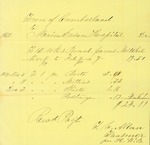Maine Insane Hospital Bill for James Mitchell, February 1860 by Cumberland (Me.)