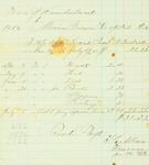 Maine Insane Hospital Bill for Samuel Burbank, July 6, 1860 by Cumberland (Me.)