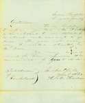 Maine Insane Hospital Letter Regarding Samuel Burbank, June 25, 1860 by Cumberland (Me.)