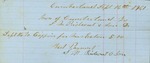 Silas Rideout & Son Bill for Coffin for Mrs. Eaton, September 16, 1861 by Cumberland (Me.)