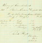 Maine Insane Hospital Bill for James Mitchell, February 1861