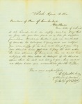 Bath Overseers Letter Regarding Bill for Woodman Corker, April 18, 1862 by Cumberland (Me.)