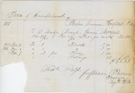 Maine Insane Hospital Bill for James Mitchell, February 1866 by Cumberland (Me.)